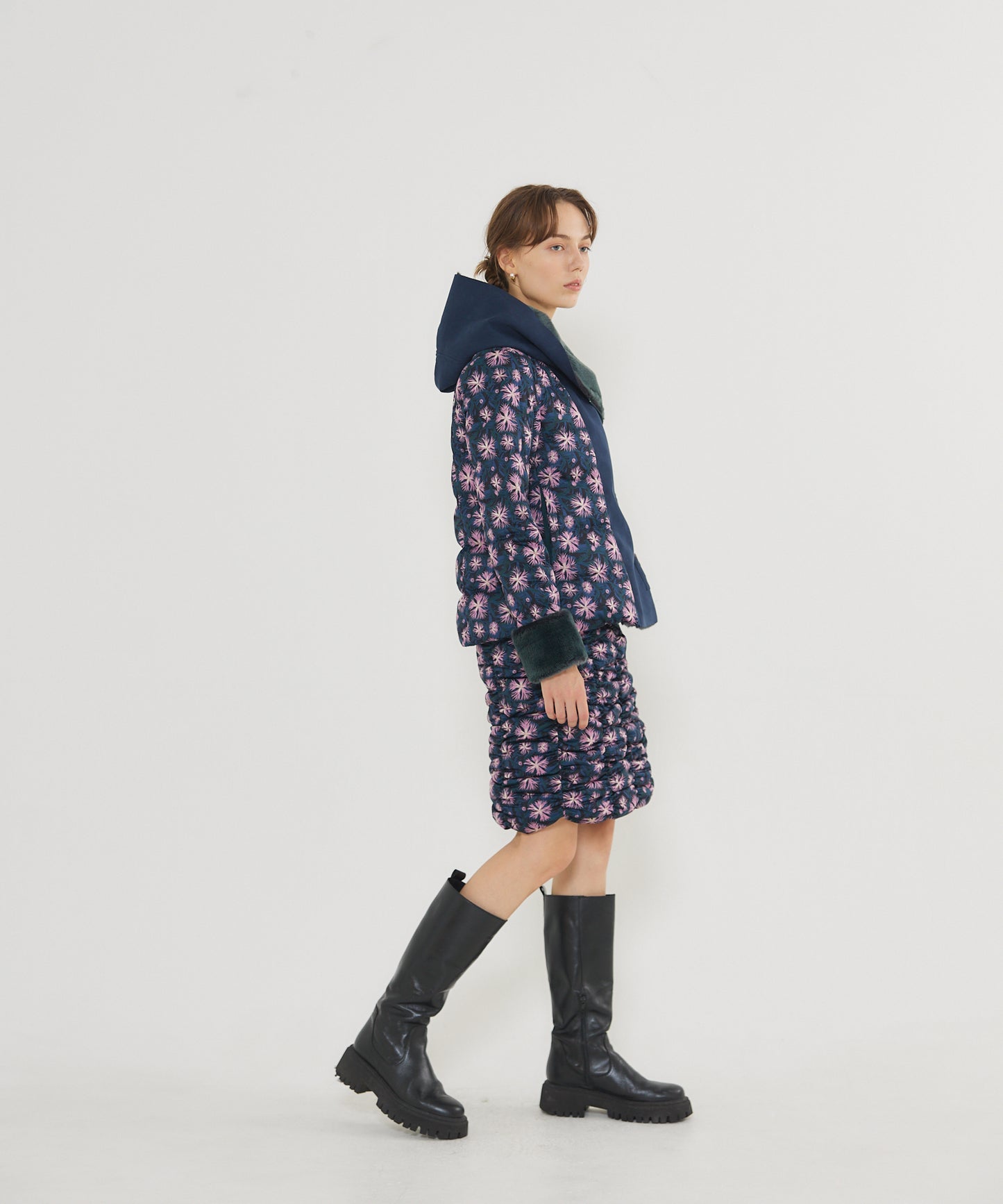 Fake Mouton Hood Jacket