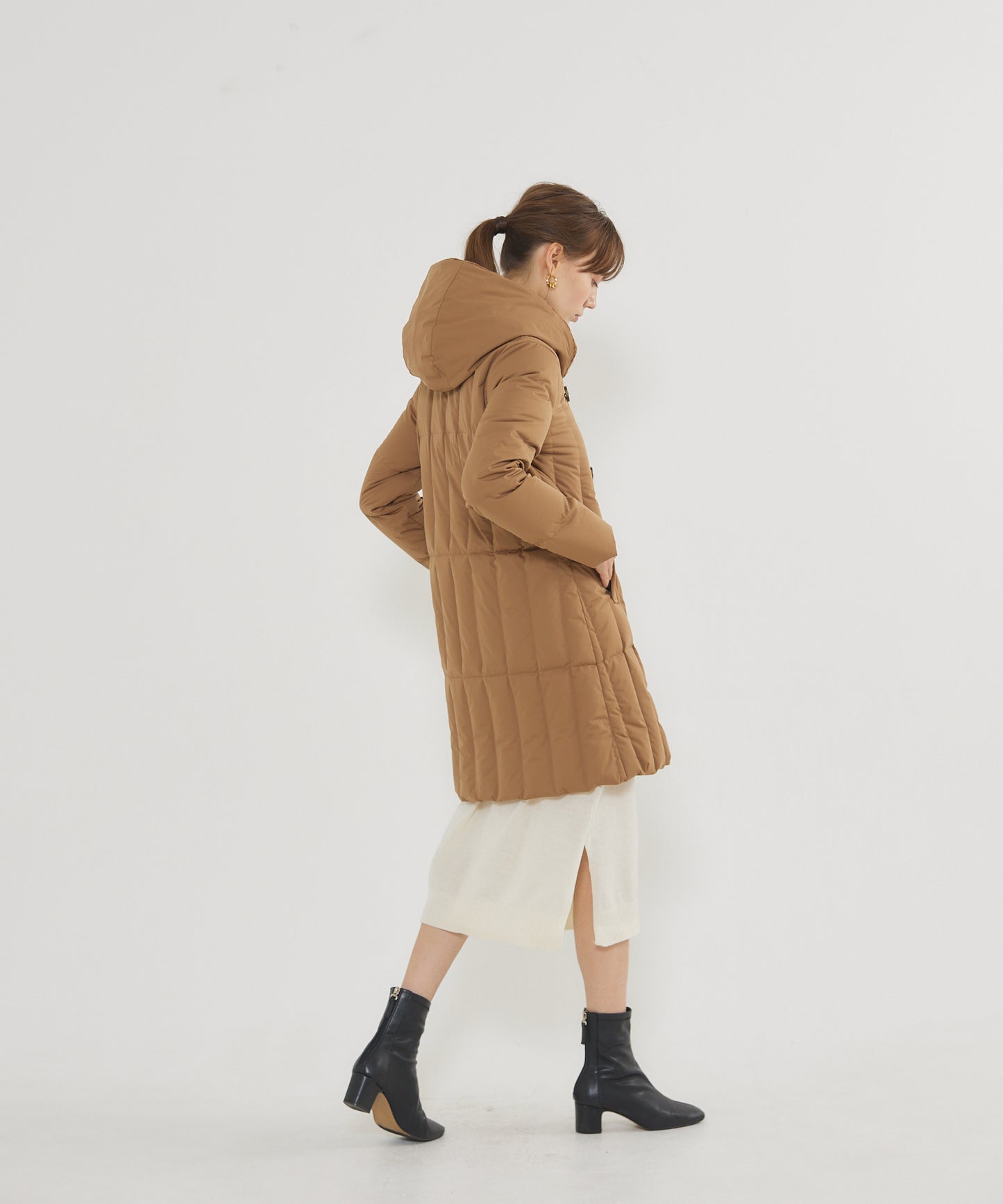 Knit Hood Coat