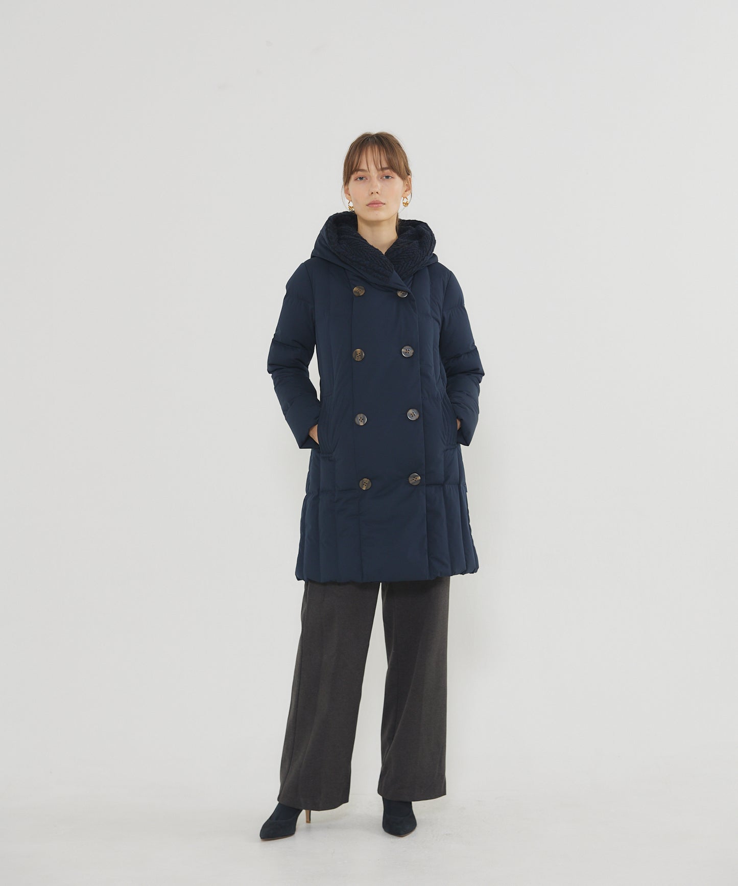 Knit Hood Coat