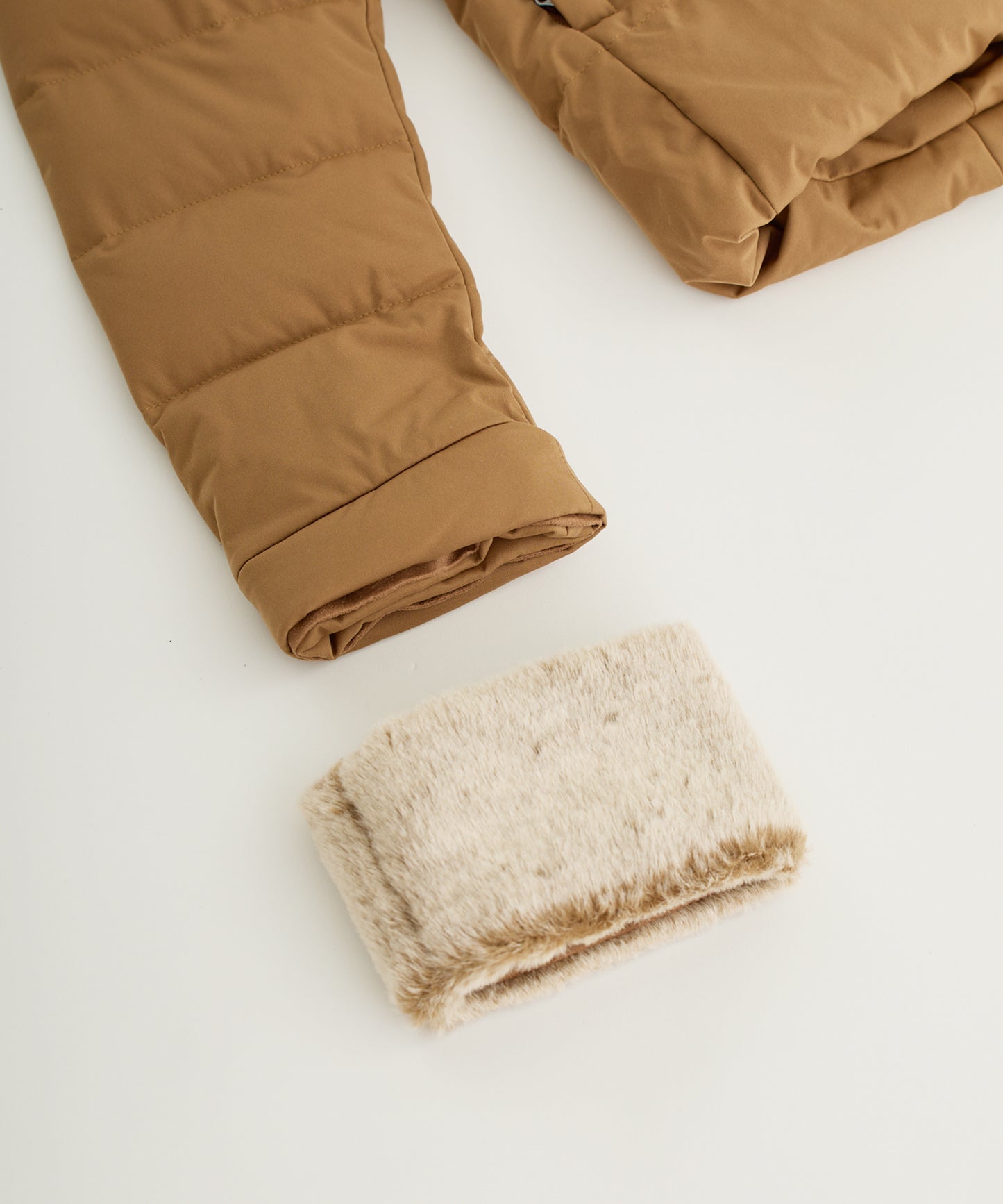 Fake Mouton Hood Jacket