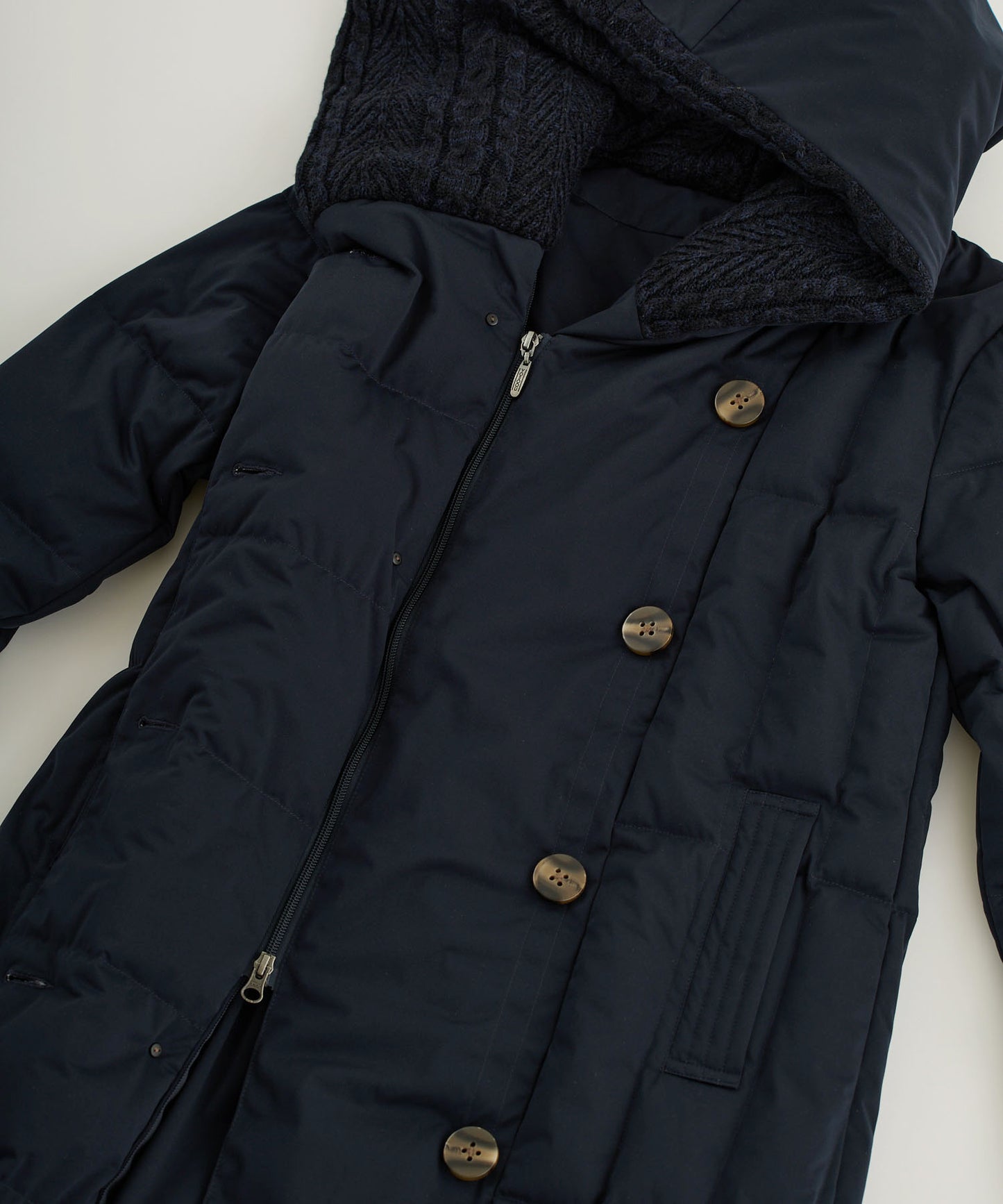 Knit Hood Coat
